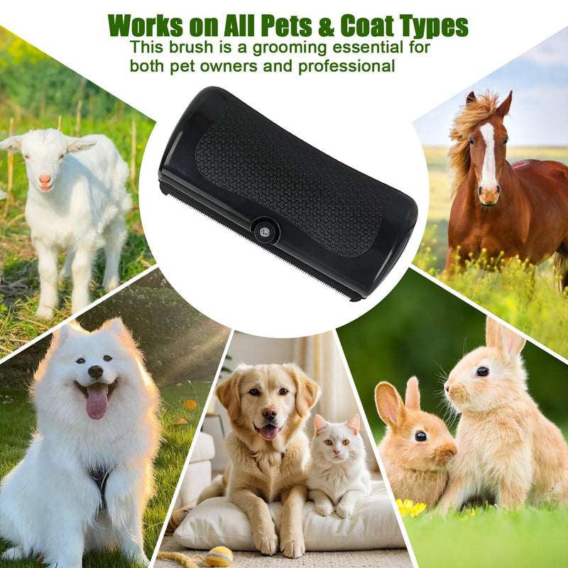 2025 Upgraded Deshedding Dog Brush, Grooming Brush for Dogs & Cats – Pet Hair Removal Tool for Shedding, Matted & Loose Hair – Gentle on Skin with Ergonomic Grip – Works on Rabbits, Horses - PawsPlanet Australia