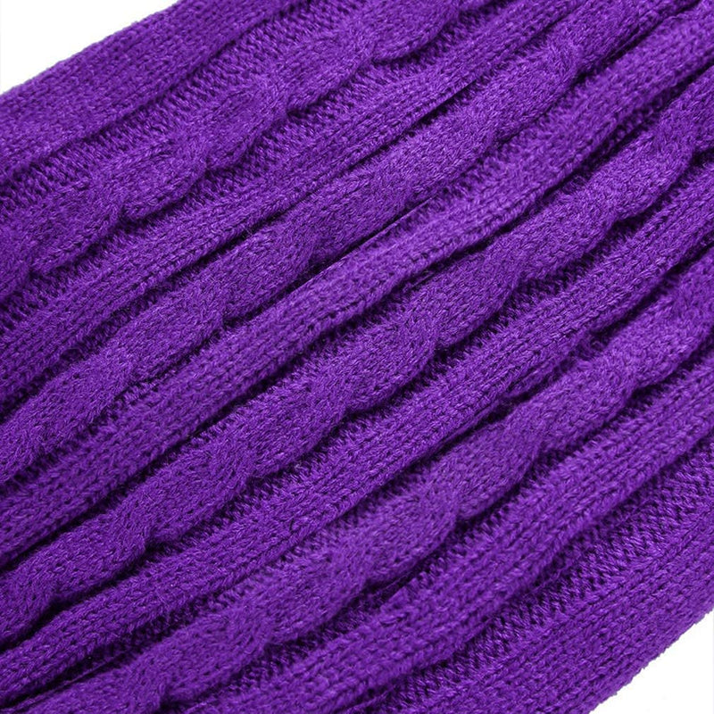 CHBORCHICEN Small Dog Sweaters Knitted Pet Cat Sweater Warm Dog Sweatshirt Dog Winter Clothes Kitten Puppy Sweater (Medium, Purple) Medium - PawsPlanet Australia