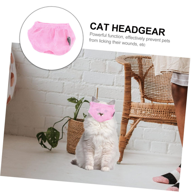 TOYANDONA Polyester Cat Muzzle, Secure Anti-Bite Muzzle for Cats and Kittens for Vet Visits and Grooming