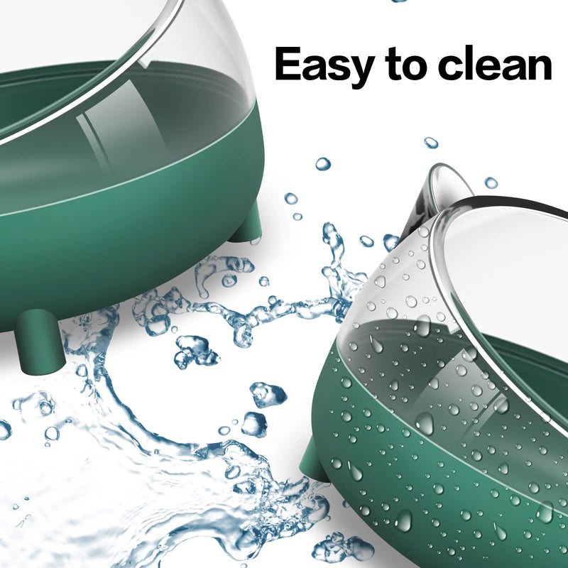 Hamster Food Bowl, Elevated Tilted Pet Feeder, Reduces Neck Strain, Suitable for Dwarf Hamsters, Gerbils, Mice, Puppies, and Other Small Animals Green - PawsPlanet Australia