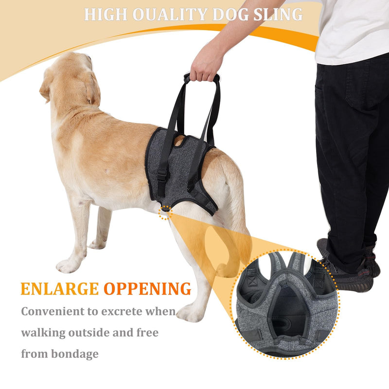 Dog Halter Harnesses, Adjustable Lift Hanress For Large Dogs, Dog Sling For Medium Dogs Hind Leg Support To Help Rehabilitate, Soft Padded Dog Support Harness For Elderly, Injured, Arthritic(X-Large) X-Large - PawsPlanet Australia