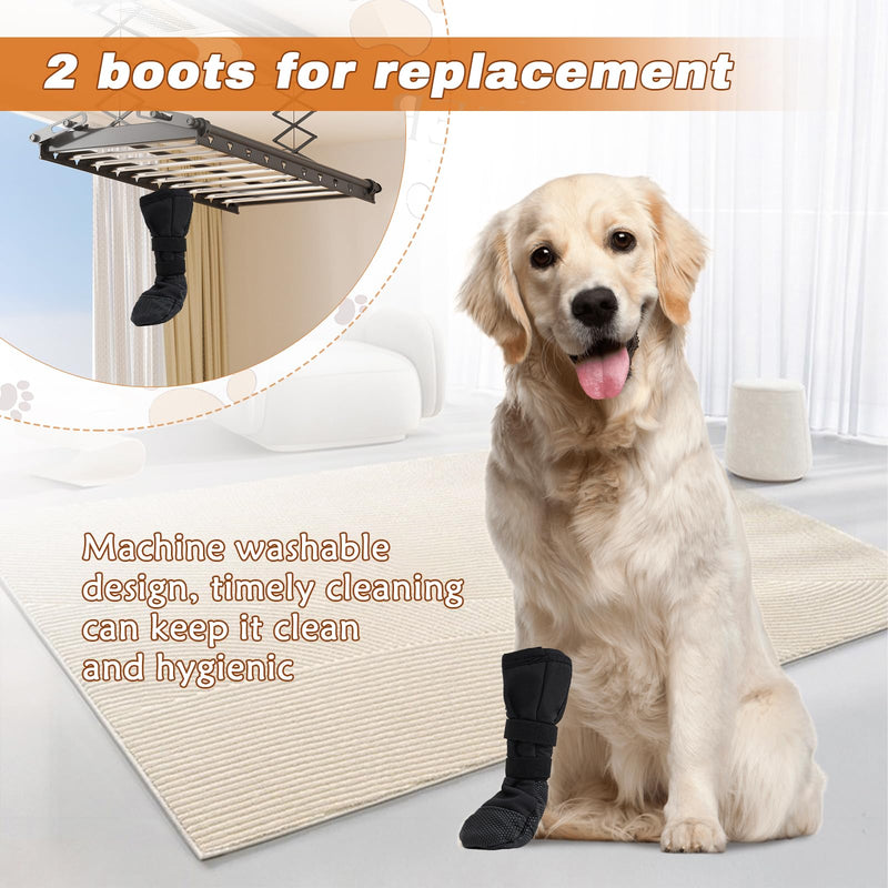 Dog Paw Wound Recovery Boot, Anti-Slip Dogs Socks Boots, Breathable Pet Bootie for Injured Paw, Dog Pad Protector for Outdoor Walking 2pcs (L) L - PawsPlanet Australia