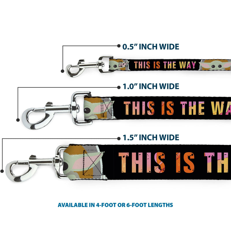 Star Wars Pet Leash, Dog Leash, Star Wars The Child Chibi Pod Pose This is The Way, 6 Feet Long 1.5 Inch Wide 6 Feet Long - 1.5" Wide - PawsPlanet Australia