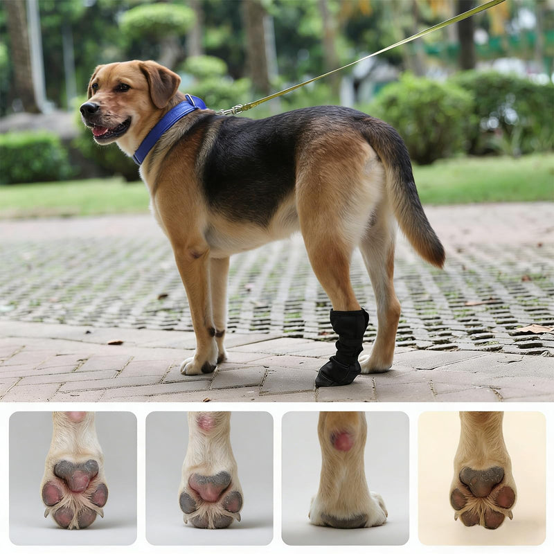 Dog Recovery Boot for Injured Paws - Breathable Dog Shoes with Non-Slip Sole & Self-Adhesive Strap, Dog Bootie to Protect Wounds from Licking, Dirt, and Infection - for Small to Medium Dogs XL