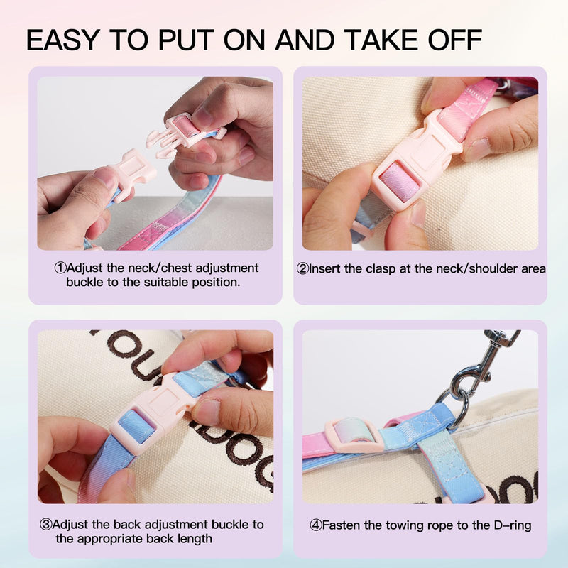 Escape-Proof Cat Harness & Leash Set - Adjustable Lightweight Vest for Small Cats/Kittens (Midnight Ocean, Medium) - PawsPlanet Australia