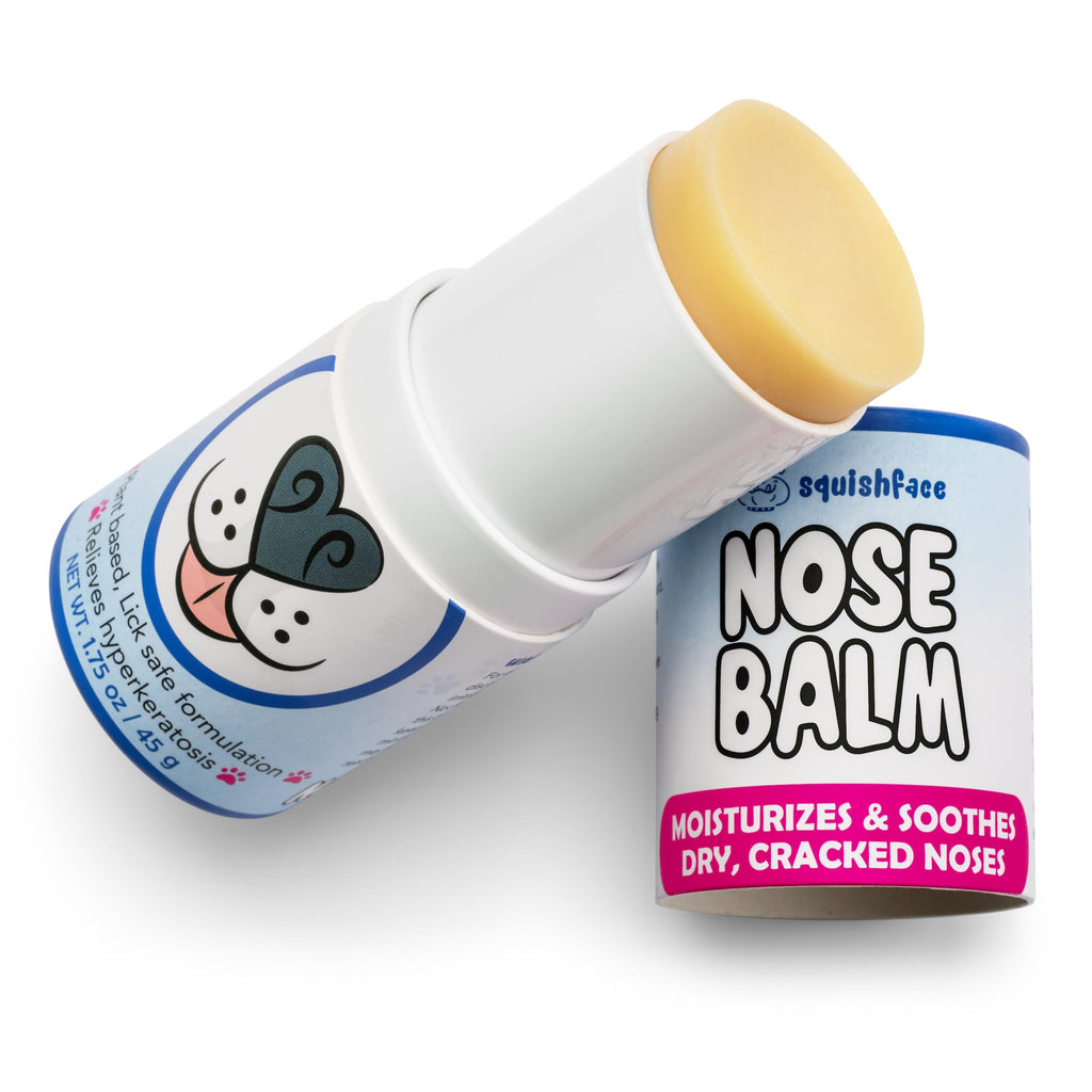 Squishface Nose Balm - Soothe & Protect Dry, Cracked Dog Snouts - Plant-Based, Lick-Safe Formulation to Aid in Relief of Hyperkeratosis - Great for All Breeds! (1.75 oz) - PawsPlanet Australia