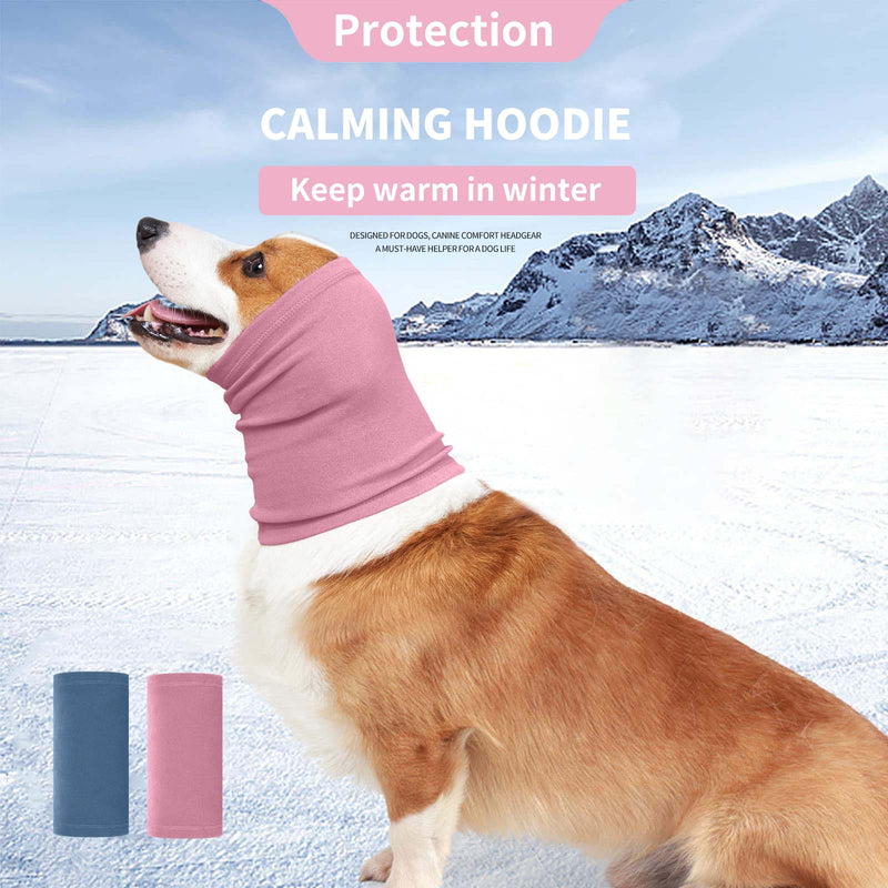 Nanaki Dog Calming Hoodie Ear Wraps for Dogs, Ear Protection Dog Fireworks Ear Head Muffs Dog Warp Anxiety Relief, Dog Hematoma Ear Wrap, Dog Head Cover The Grooming and Force Drying Dog Ear Protector Medium DustyPink - PawsPlanet Australia