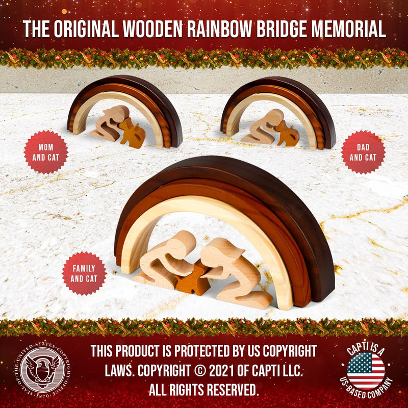 Rainbow Bridge Cat Memorial Gifts - I'll Meet You at The Rainbow Bridge - Pet Loss Gifts, Bereavement, Sympathy Keepsake Cat Mom Gifts for Loss of Pet Cat and Woman - PawsPlanet Australia
