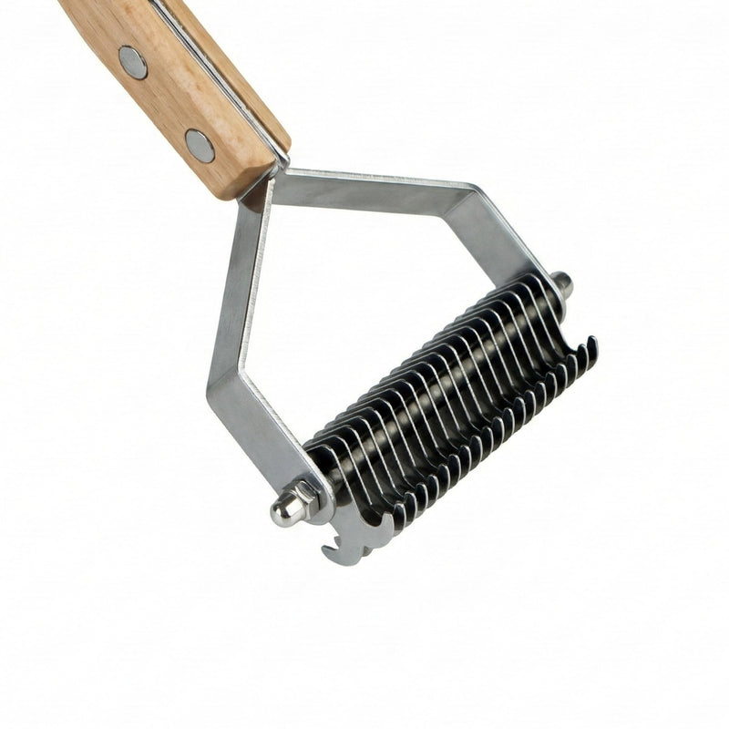 Professional Dematting Comb for Pets | Non-Slip Handle, Suitable for Medium and Large Dogs