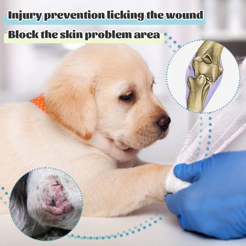 ROZKITCH Dog Surgery Recovery Sleeve Front Right Left Leg, Pet Prevent Licking Wound Elbow Brace Protector, Dog Recovery Suit Cone Collar Alternative for Sprain ACL CCL Arthritis Joint Care Black XL XL(Chest Girth:25.1"-33") - PawsPlanet Australia