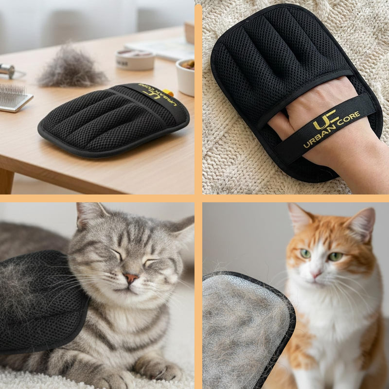 2 PCS Electrostatic Pet Hair Removal Glove for Laundry Best Dog Hair Remover Glove Magic Brush for Pet Fur Removal on Couch Use for Cat Grooming Supplies Dog Grooming Tool - PawsPlanet Australia