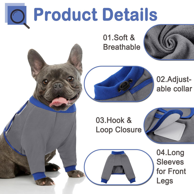 KOESON Dog Recovery Sleeve for Front Legs, Soft Dog Surgery Recovery Suit After Surgery Dog Elbow Protector, Adjustable Dog Leg Sleeve to Stop Licking for Leg Injuries Dog Cone Alternative Grey XL X-Large - PawsPlanet Australia