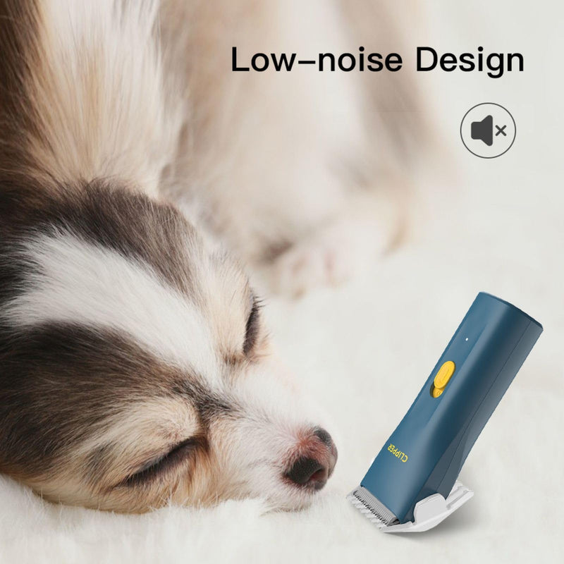 Dog Grooming Kit Clipper for Thick Coat Low Noise Cordless Cat Hair Trimmer Rechargeable Shaver Pet Grooming Tools for Small and Large Animals L006-air-green - PawsPlanet Australia