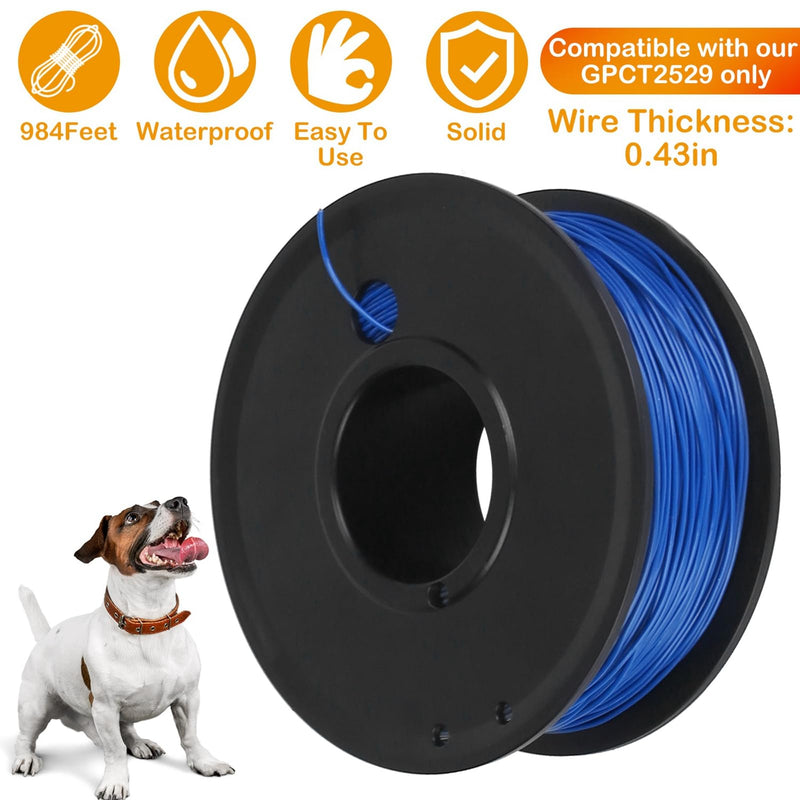 Electric Fence for Dogs Underground Dog Fence Wire 0.43In Dog Fence Wire Aluminum Boundary Wire GPCT2529 Dog Fence System(984 Feet) - PawsPlanet Australia