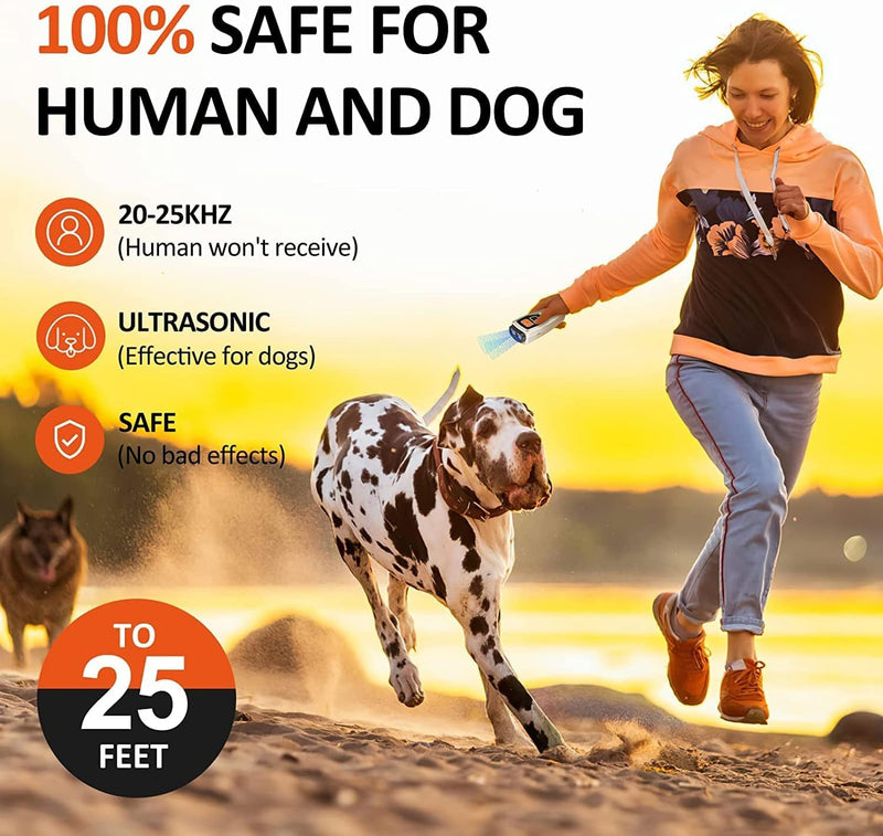 Anti Barking Control Device, Dog Bark Deterrent Devices to Stops Bad Behavior Dog Training Tool, Rechargeable Dog Barking Control Devices with 3 Modes & LED Light Ultrasonic Dog Trainer Indoor Outdoor Sliver Dog Bark Deterrent Devices - PawsPlanet Australia