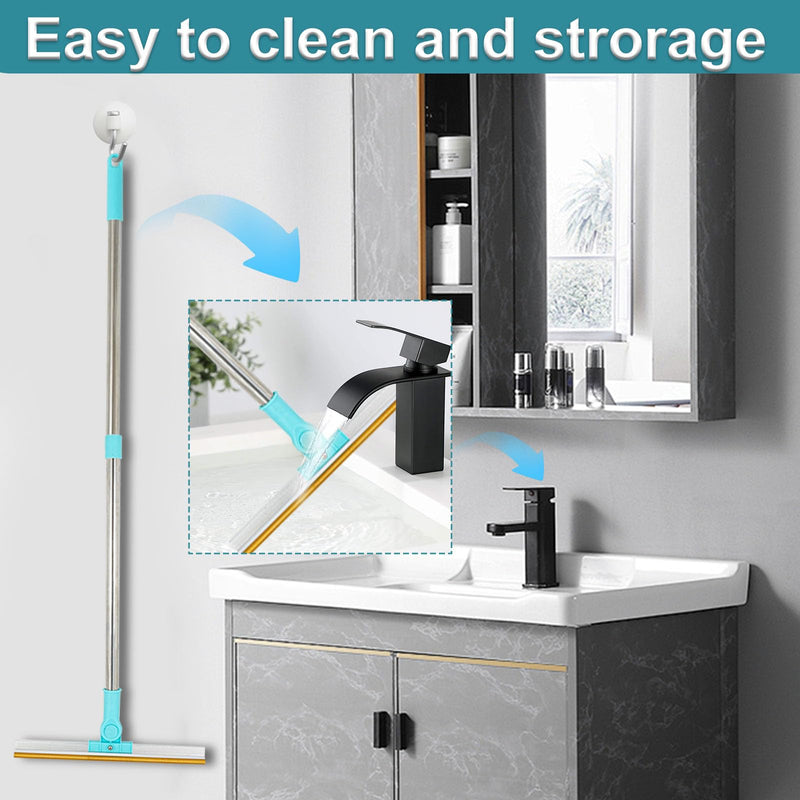 Carpet Rake for Pet Hair Removal - Reusable Hair Removal Tool with 54‘’ Long Handle Built-in Metal Scraper Head, Ideal for Cat Dog Hair and Matted Carpets - PawsPlanet Australia