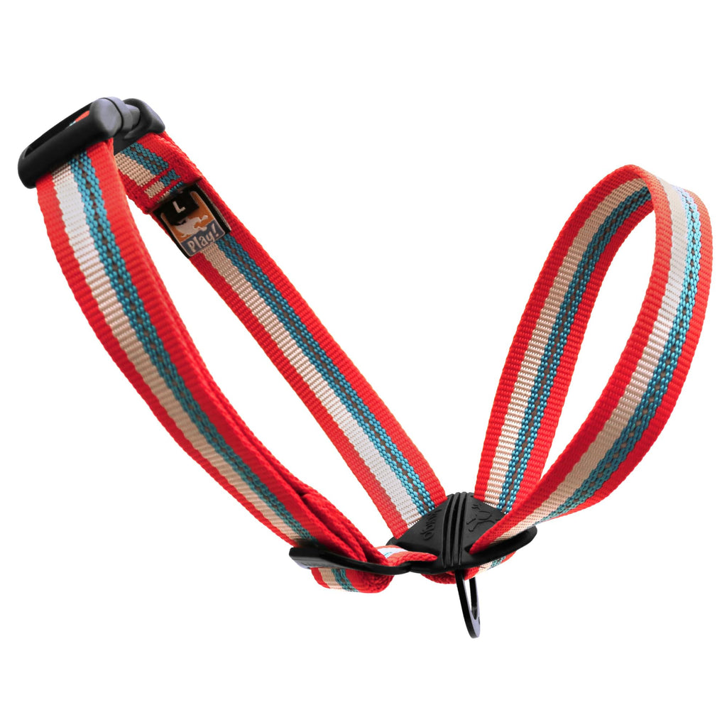 Kurgo Walk about Head Halter, Large, red/blue Large (18 to 29 inch neck)