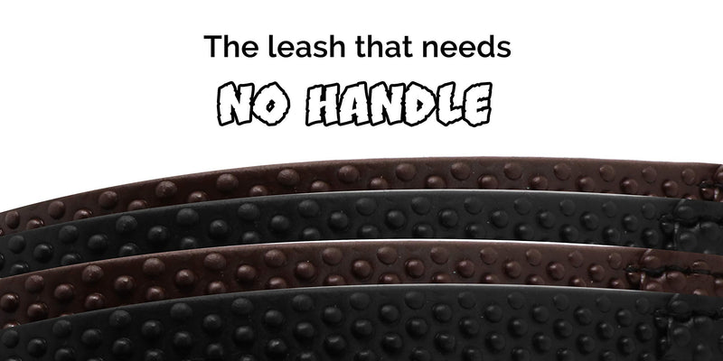 Tiger Tail 6FT Brown Wild Grip Premium Coated Nylon Dog Leash for Large Medium & Small Dogs - Waterproof and Odor Proof, Easy Grip, Durable & Lightweight Alternative-Leather Lead | Brown, 6ft 6 ft - PawsPlanet Australia