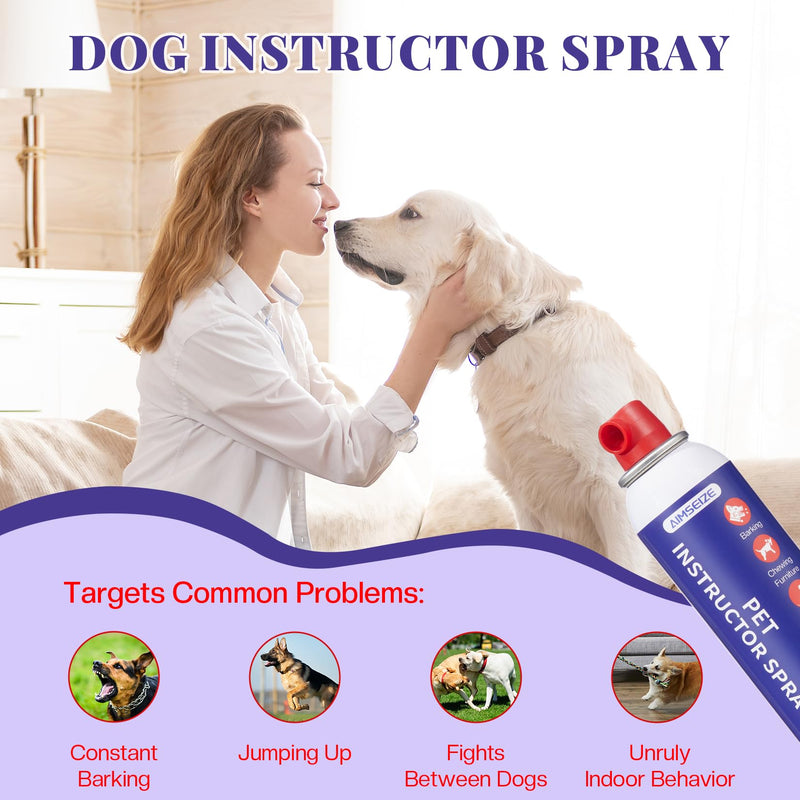 Dog Training Spray with Citronella: 90ml Humane Dog Corrector Spray for Barking, Jumping & Chewing, Dog Behavior Correction Spray for Medium & Large Dogs 2-Pack - PawsPlanet Australia