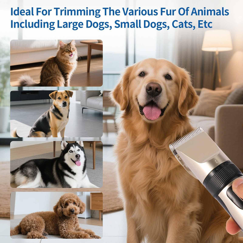 2 Pack Dog Grooming Replacement Blade Compatible with Oneisall Low Noise Dog Clippers, Dog Hair Vacuum Clipper Made of Ceramic Blade & Stainless Steel Blade Size9.5mm 9.5mm-2P