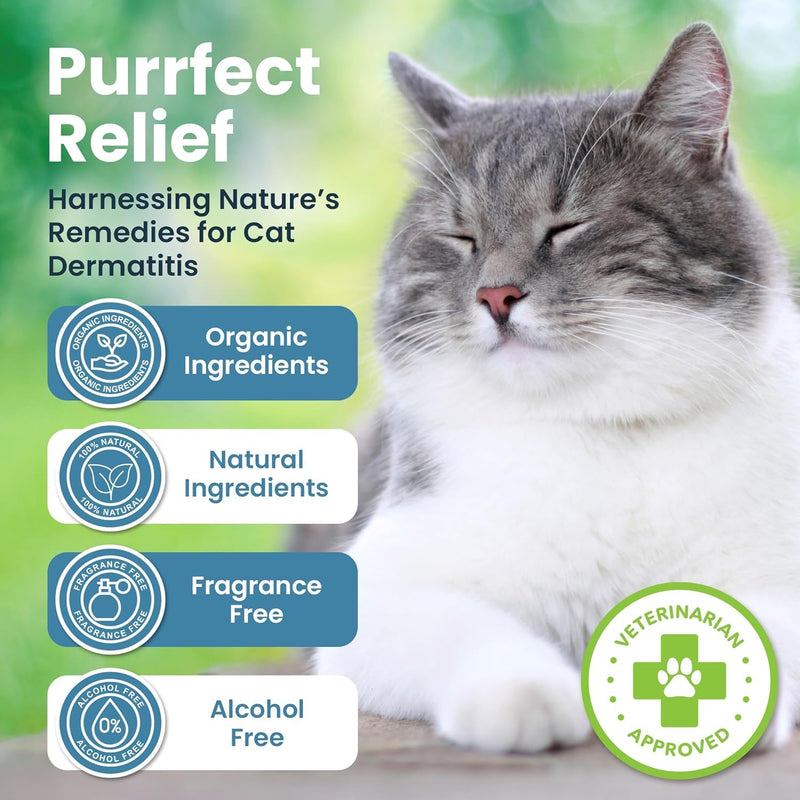 Cat Paw Balm Cat Cream 8 oz: Hot Spot Treatment for Cats Dermatitis, Mange Treatment, Cat Itchy Skin Relief for Dry Skin, Pet Wound Care, Natural Allergy Relief with Manuka Honey, Aloe Vera, Vitamin E 8 Ounces - PawsPlanet Australia