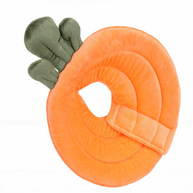 TOPINCN Soft Recovery Collar for Cats, Adorable Carrot-Shaped Pet Cone, Adjustable Post-Surgery Dog Cone, Protective Collar for Kittens and Puppies (Orange Carrot)