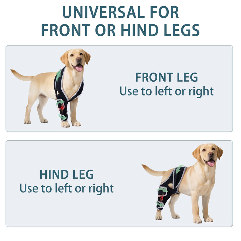 Dog Knee Brace for Torn ACL Hind Leg, Adjustable Four-Legged Universal Dog Knee Brace for Arthritis, Patellar Luxation, Hip Dysplasia, Relieve Joint Pain and Ligament Damage,XS XS