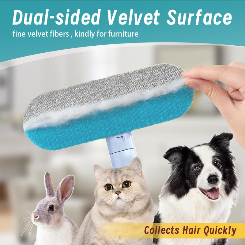 Pet Hair Removal Brush for Couch, Durable, Reusable, Washable Lint Cleaner for Dog and Cat Hair, Gentle on Furniture, Effective on Carpets, Clothing, Bedding - PawsPlanet Australia