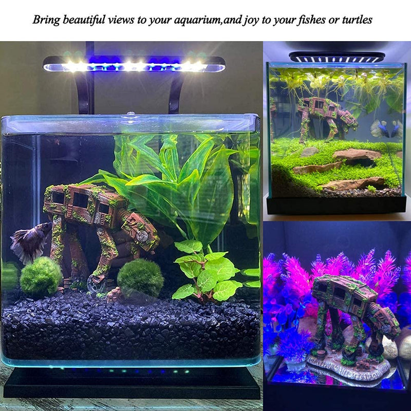 Fish Tank Decorations Star Wars Aquarium Accessories Small to Large Fish Tank Resin Decor for Betta Goldfish Hideouts Cave Hide Ornament Backgrounds (AT-Small) - PawsPlanet Australia