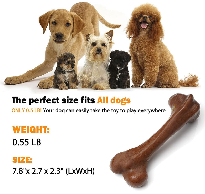 Dog Toys for Aggressive Chewers, UXVA Indestructible Nylon Bone Dogs Chew Toys, Durable Tough Puppy Teething Toys, Interactive Dog Toys for Medium Large Breed, Lifetime Replacement - PawsPlanet Australia