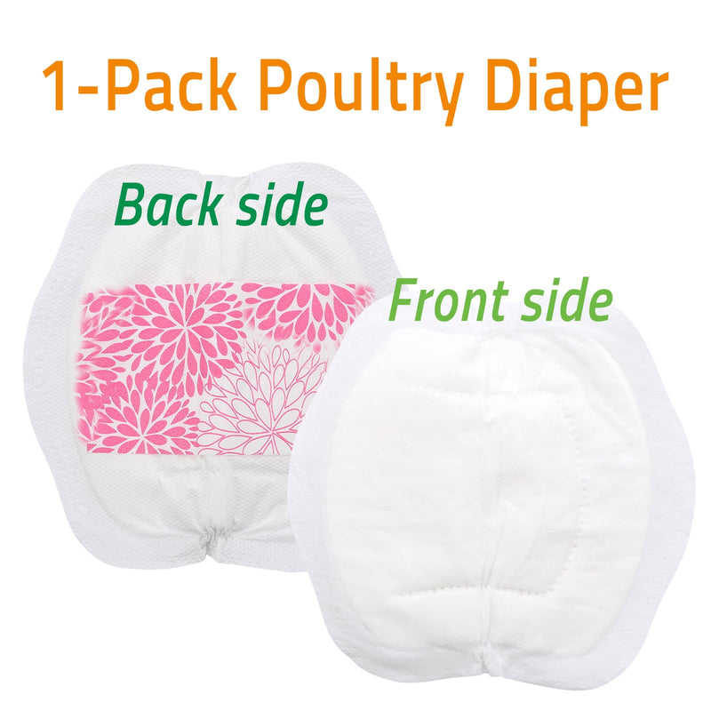 Adjustable Chicken Harness Diaper (5.4ft Leash) – Breathable & Washable Secure Training for Hens, Ducks & Chicks | Outdoor Walking & Discipline Solution (Months, Pink) Medium