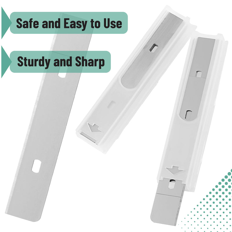 Bates- Replacement Scraper Blades with Dispenser, 4 Inch, 2 Pack, 10 pcs/pack, Carbon Steel Razor Blades, Floor Scrapper Blade, Replacement Razor Blades, Paint Scraper Blades, 4 Inch Scraper Blades - PawsPlanet Australia
