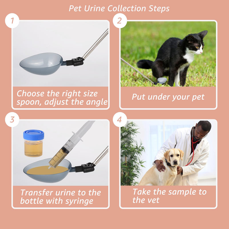 Dog Cat Urine Collector - Telescopic Urine Sample Catcher for UTI Test Kit,Dog Pee Stick for Veterinary Supplies.Dog Pregnancy Pee Test Kit w/o Medicine Feeder - PawsPlanet Australia