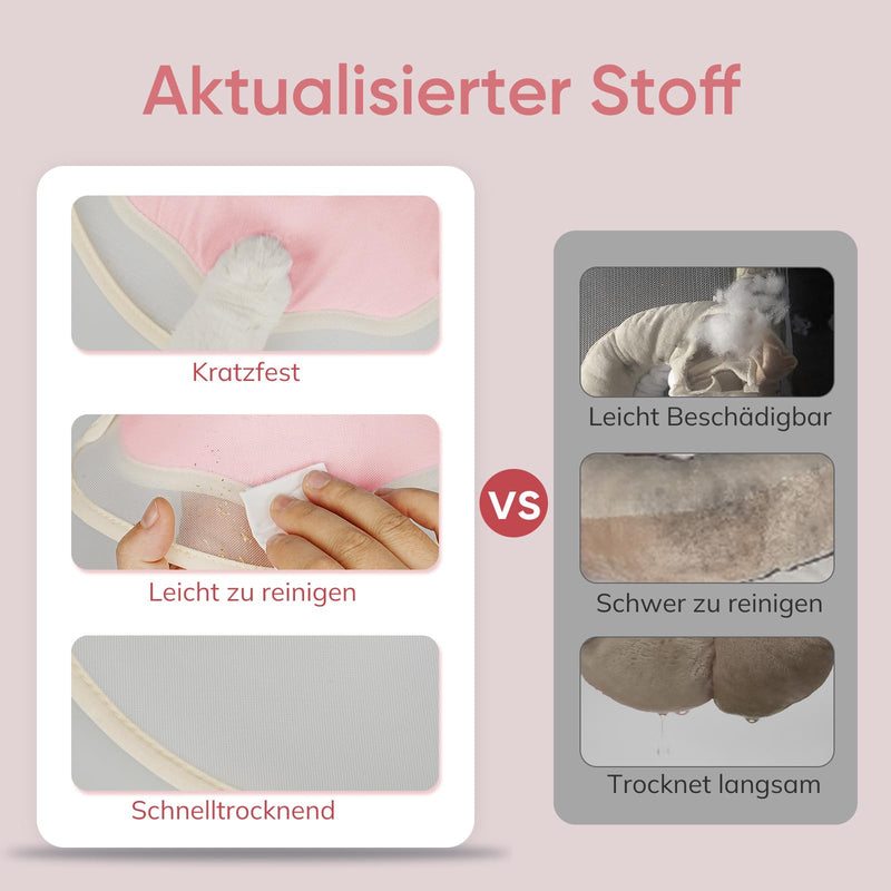 Supet Soft Cat Collar - 2-in-1 Waterproof Design for Post-Surgery Time or Skin Problems, An Alternative to Cat Collar to Prevent Licking (Pink, S) pink