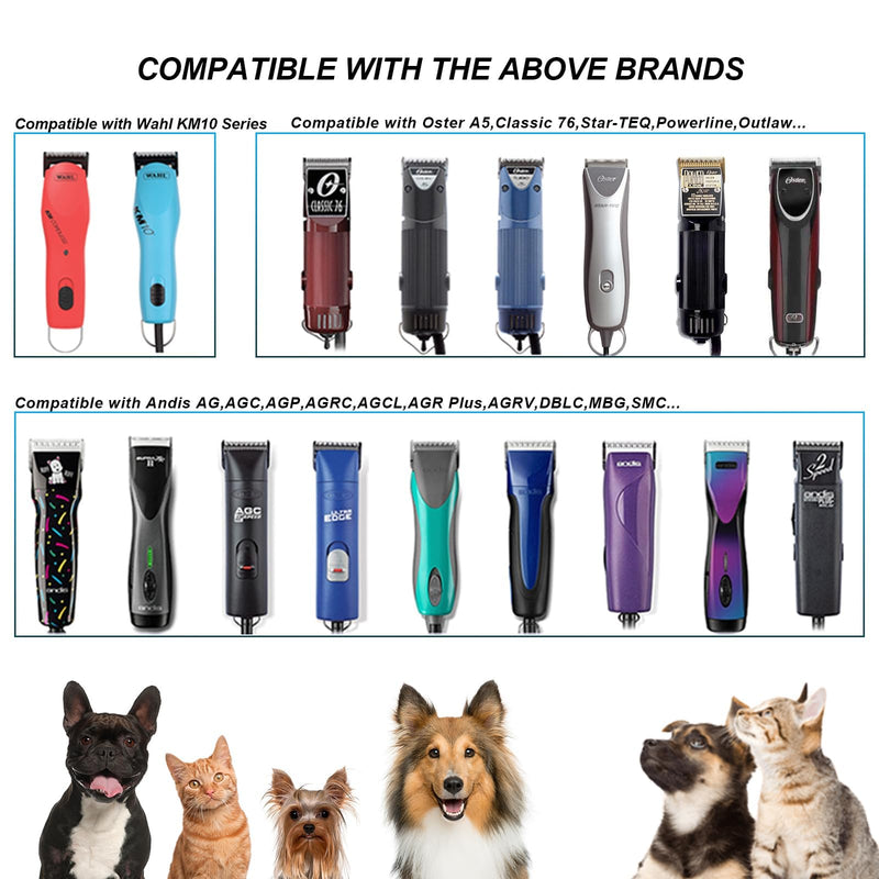 Wide Blade #10W Dog Grooming Blade Compatible with Andis,Oster A5,Wahl km10 Clippers, Grooming Wide Blade, A5 Type Blade,for Animal Dog,Cat,Horse 10FW | 1 PCS