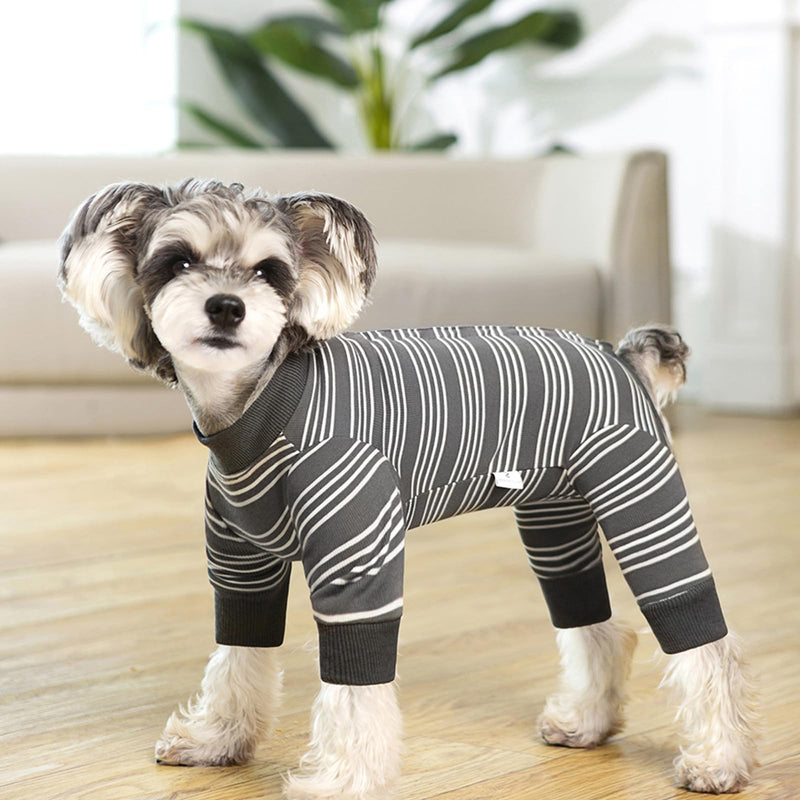 Warm Long Sleeve Pet Outfit Pet Surgical Bodysuit Soft Polyester Coat for Small to Media Breeds Safe Fabric
