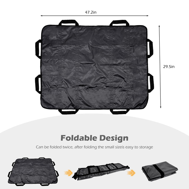 Dog Stretcher for Large Dogs, Dog Stretcher, Portable Stretcher, Emergency Animal Carrier Capable of Holding up to 300 pounds with 8 Handles(Gray) Gray 47"Lx29"W - PawsPlanet Australia
