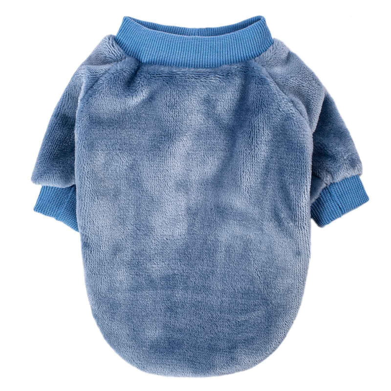 FabriCastle Dog Sweater, Pack of 2 or 3, Dog Clothes, Dog Coat, Dog Jacket for Small or Medium Dogs Boy or Girl, Ultra Soft and Warm Cat Pet Sweaters (Small, Grey,Blue,Dark Blue) - PawsPlanet Australia
