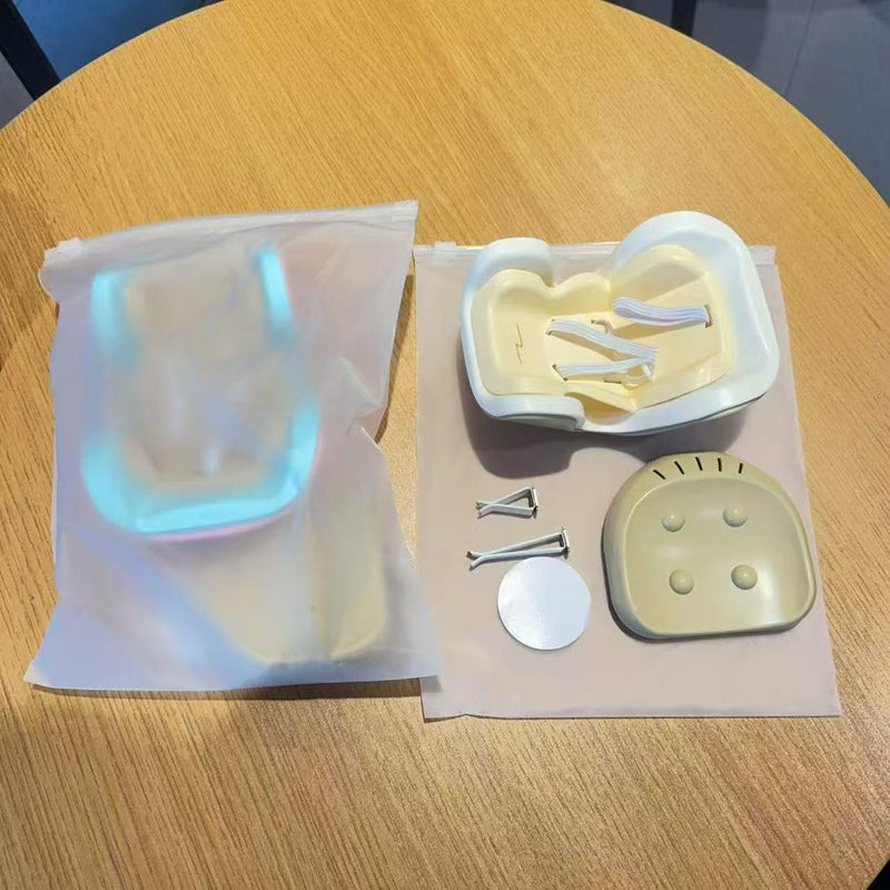 Hamster Car Seat Vent Mount - Adjustable Small Animal Safety Carrier with Secure Buckle, for Hamsters, Gerbils, Mice in Vehicles and Small Animals (Beige) Beige - PawsPlanet Australia