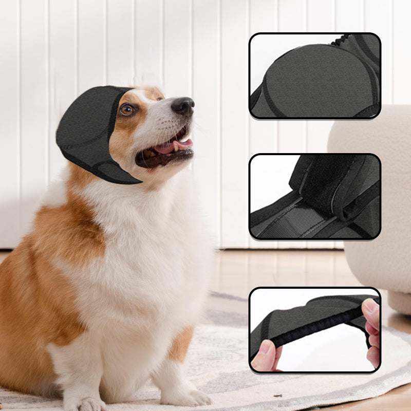 Waterproof Dog Ear Muffs Comfortable Soft Pet Noise Protection Reliable Reusable Dog Ear Protectors for Noise Cancelling Sleep Help Headband