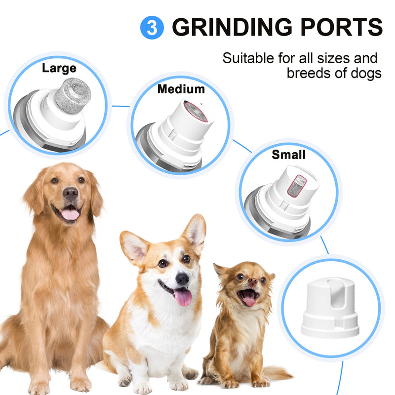 L&W BROS. Electric Dog Nail Trimmer, Rechargeable Dog Nail Grinder for Large Dogs, Pet Nail Grinder for Dogs & Cats - PawsPlanet Australia