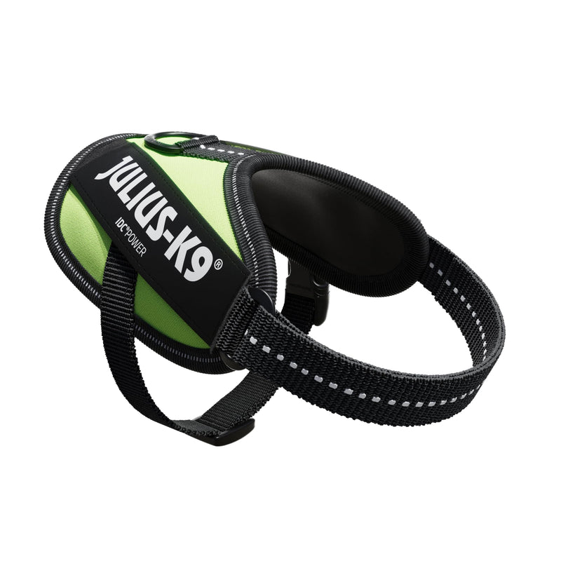 Julius-K9 Baby-Boys IDC Powerharness, Neon Green, 2XS/Baby 2 - PawsPlanet Australia