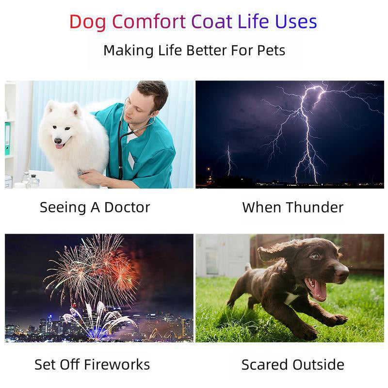 Dog Anxiety Vest Thunder Vest for Dogs Anxiety Dog Thunder Jacket Anxiety Calming Vest Comfort Anxiety Vest for Dogs Dog Anxiety Relief Coat for Thunderstorm,Travel and Vet Visits Grey S Small - PawsPlanet Australia