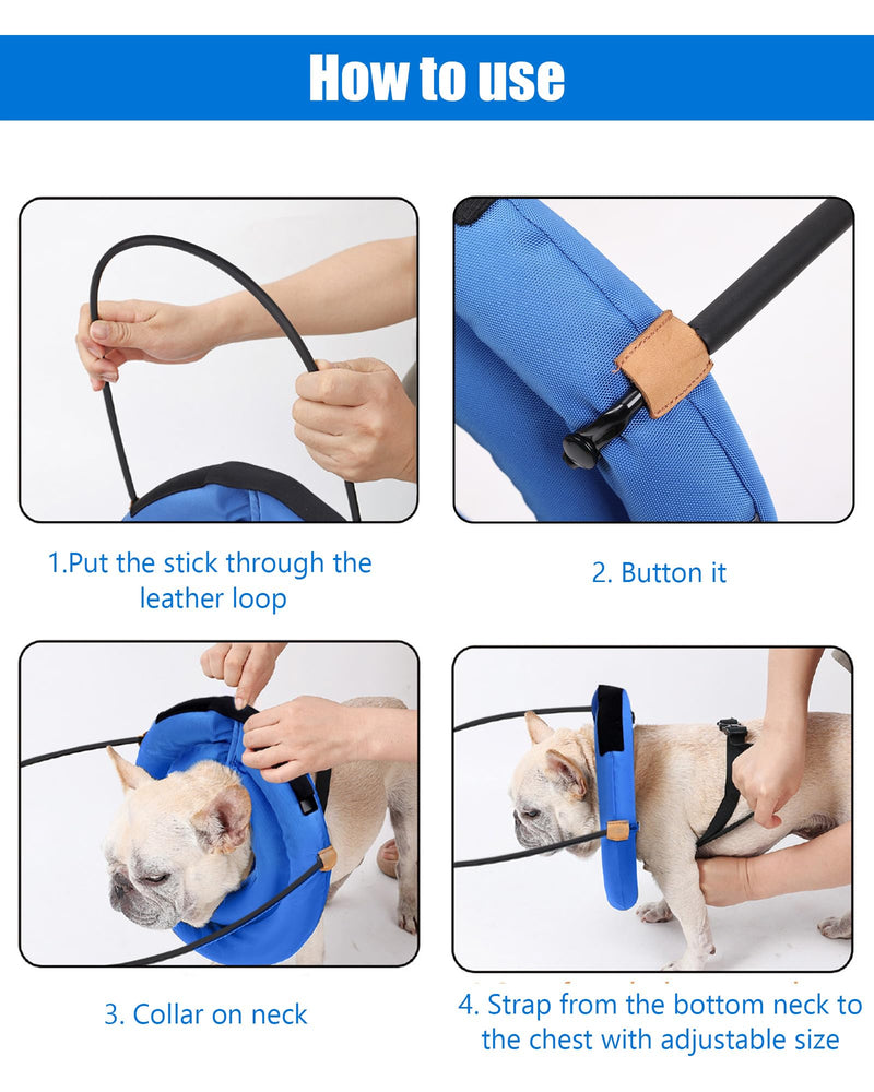 Blind Dog Bumper Halo,Harness Guiding Device for Blind Dog,Pet Anti-Collision Ring for Protective&Build Confidence,Blind Dog Accessories - PawsPlanet Australia