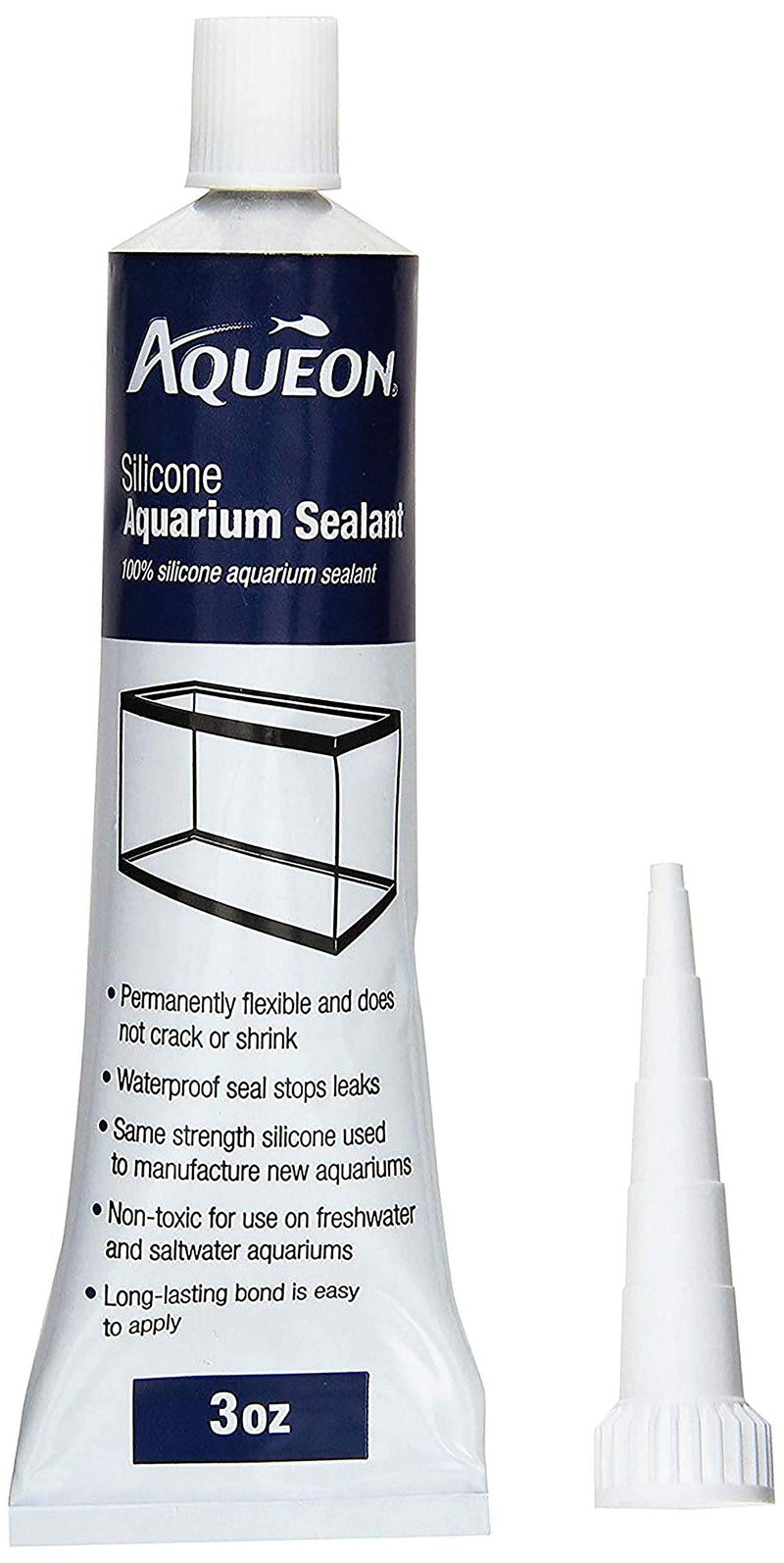 Aqueon Silicone Sealant Clear 3 Ounces 3 Ounce