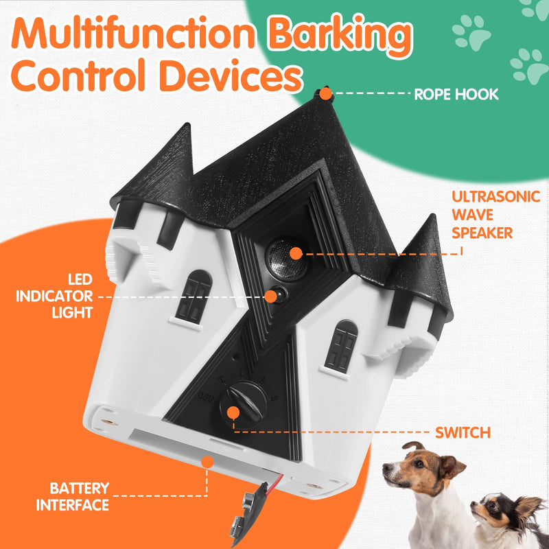Anti Barking Device, Upgraded 4 Adjustable Sensitivity and Frequency Level Dog Barking Control Devices & Dog Behavior Training Tools, 50 Ft Outdoor Waterproof Bark Box for Dog - PawsPlanet Australia