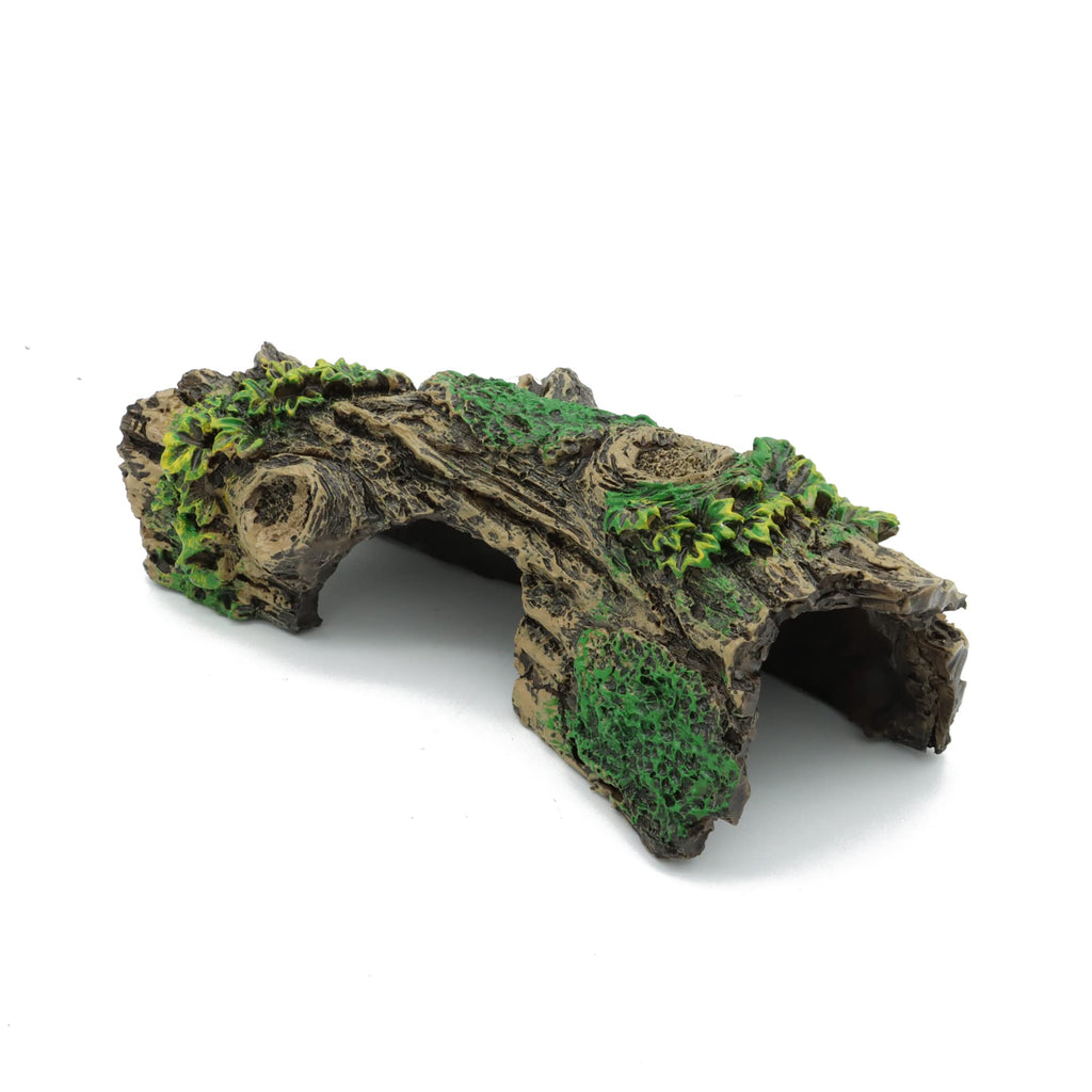 JIH Aquarium Decorations Resin Hollow Tree Trunk Ornament, Bettas House Cave Wood House Decor for Fish Tank (HS-SP207)