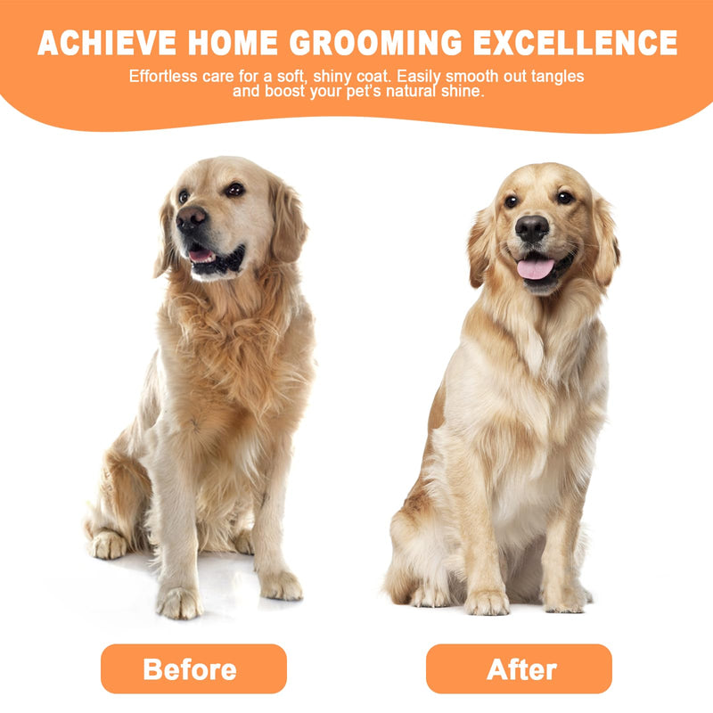 Cat Steam Brush for Cats & Dogs,3-in-1 Self Cleaning Pet Grooming Brush with One-Click Hair Release Button, Anti-Static Deshedding & Detangling Cat Hair Brush, Stainless Steel Bristles,Long/Short Hair White