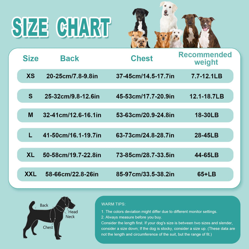 Dog Surgery Recovery Suit,Female Male Dog Onesie for Spay Neuter,Substitute E-Collar & Cone,Anti-Licking Breathable Onesie for Small Medium Large Dogs,Dinosaur M Dinosaur - PawsPlanet Australia