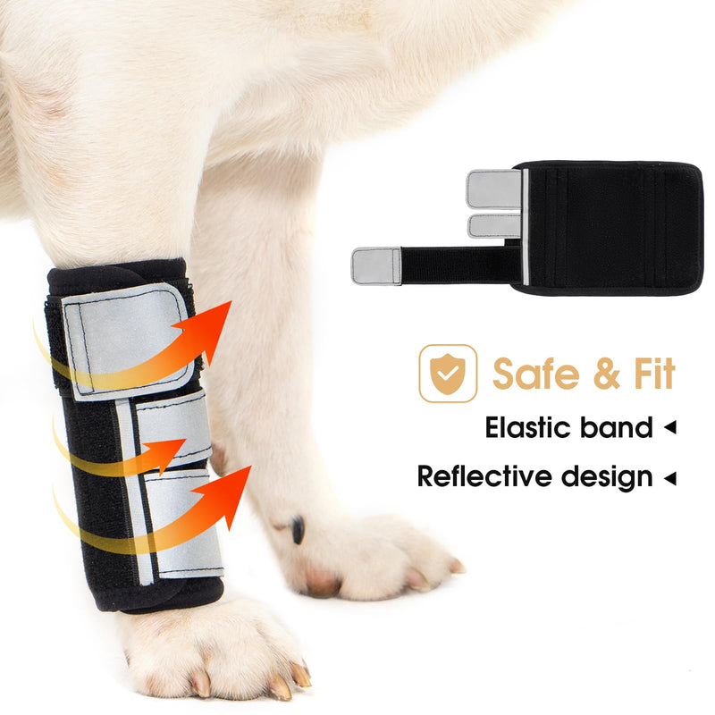 Avont Dog Front Leg Brace, Wrist Compression Wrap Sleeve, Protects Wounds Prevents Licking Help Recover from Injuries Sprains and Arthritis -1 PCS(S) 1 Piece S - PawsPlanet Australia